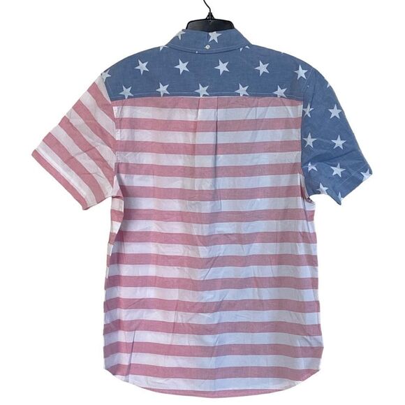 Chubbies The Uncle Sam USA Flag Patriotic Friday Short Sleeve Shirt Sz M NWT - Picture 6 of 16